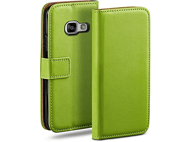 [Auf Bestellung gefertigte Produkte] MOEX Book Case, Bookcover, Samsung, Galaxy A5 Lime-Green (2016)