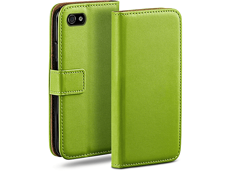 MOEX Book Case, Bookcover, Apple, iPhone 4s / iPhone 4, Lime-Green