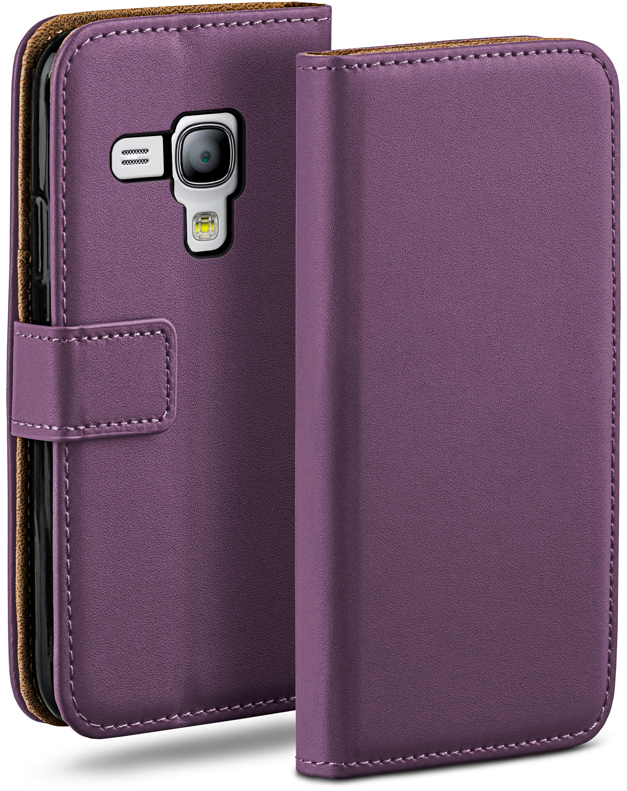 MOEX Book Galaxy S3 Bookcover, Case, Mini, Samsung, Indigo-Violet
