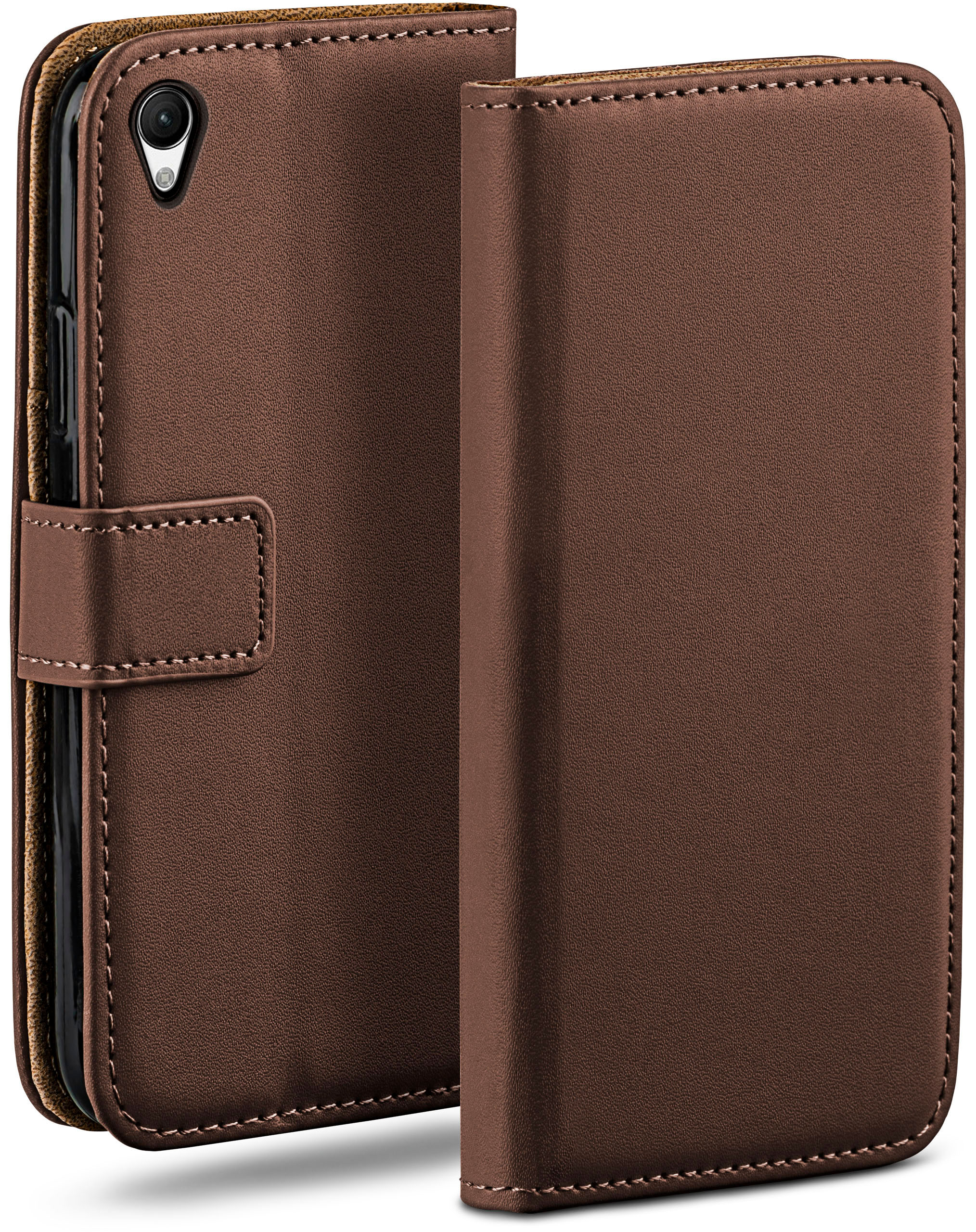 MOEX Book Case, Bookcover, Xperia Sony, Z3, Oxide-Brown