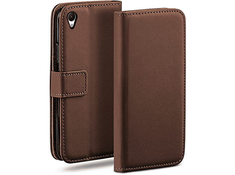 Book Case, Sony, Oxide-Brown Xperia Bookcover, MOEX Z3,