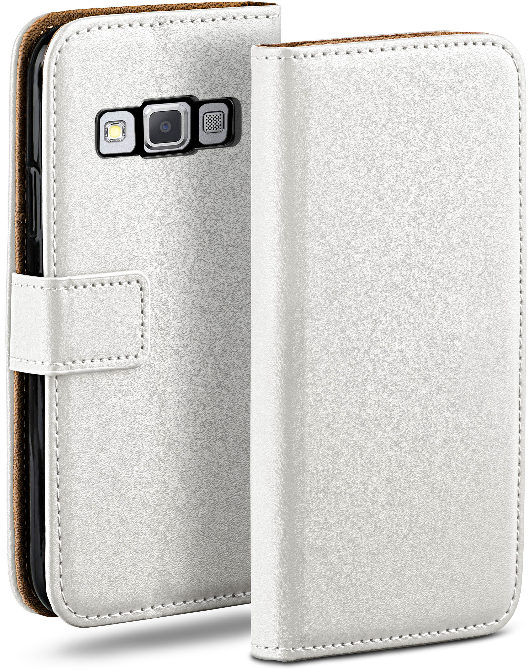 Galaxy MOEX Pearl-White Bookcover, Samsung, (2015), A5 Case, Book