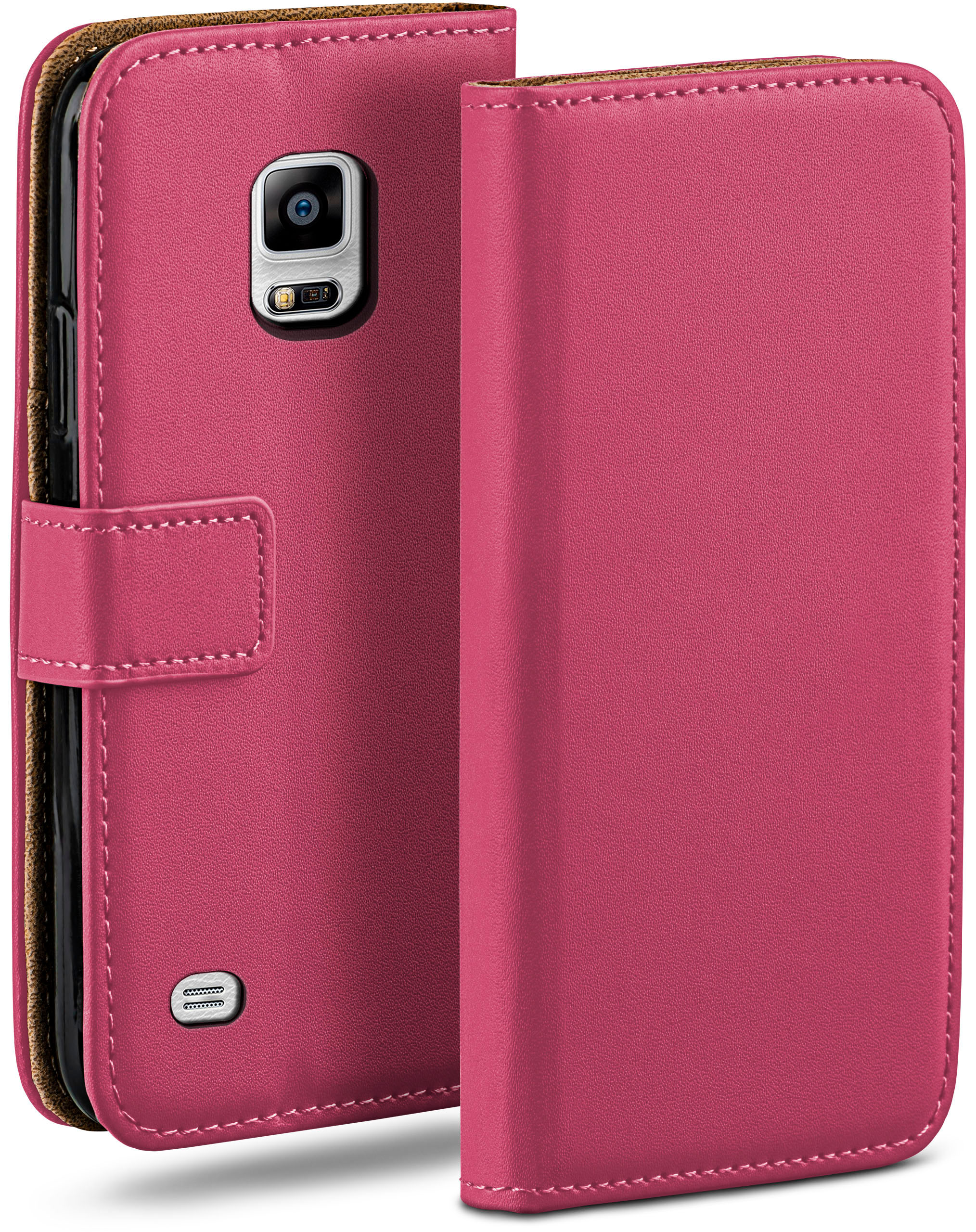 MOEX Book Case, Bookcover, Note Galaxy Samsung, 4, Berry-Fuchsia