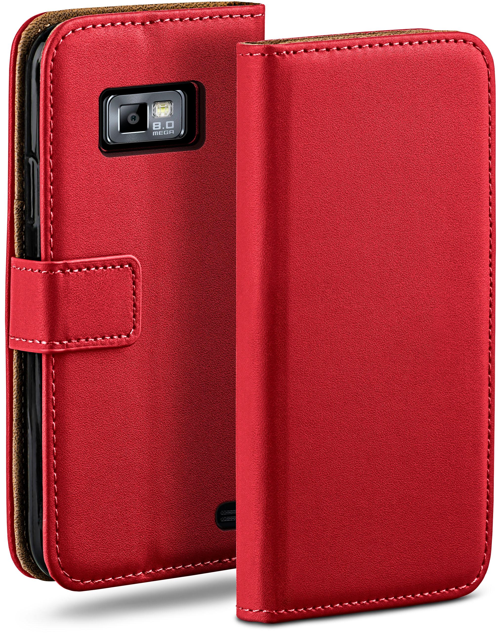 Galaxy Samsung, Bookcover, Case, S2 Plus, Book / Blazing-Red MOEX S2