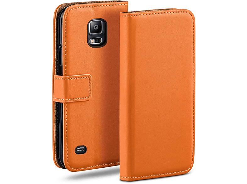 MOEX Book Case, Bookcover, Samsung, Galaxy S5 / S5 Neo, Canyon-Orange