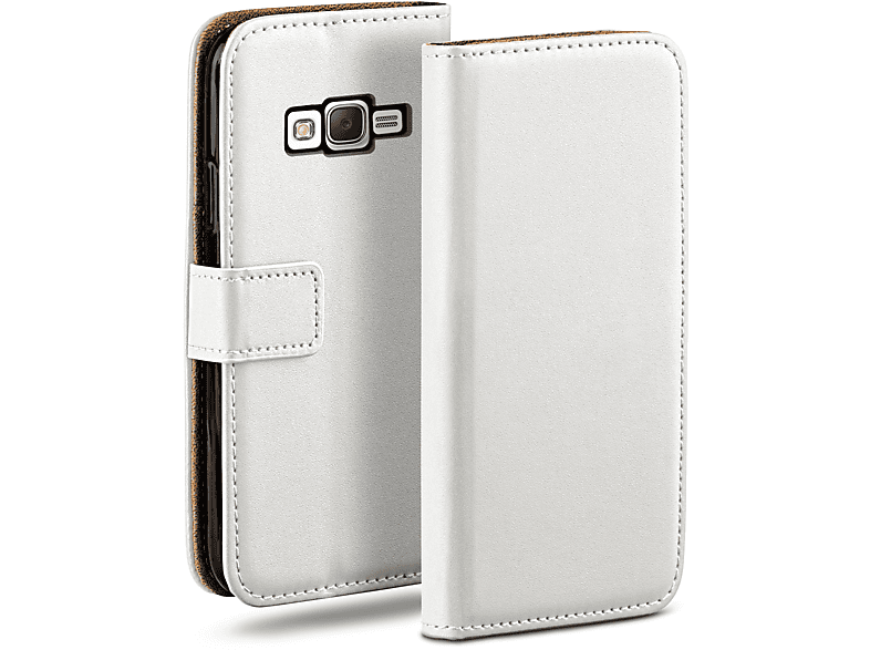 MOEX Book Case, Bookcover, Samsung, Galaxy J5 (2015), Pearl-White