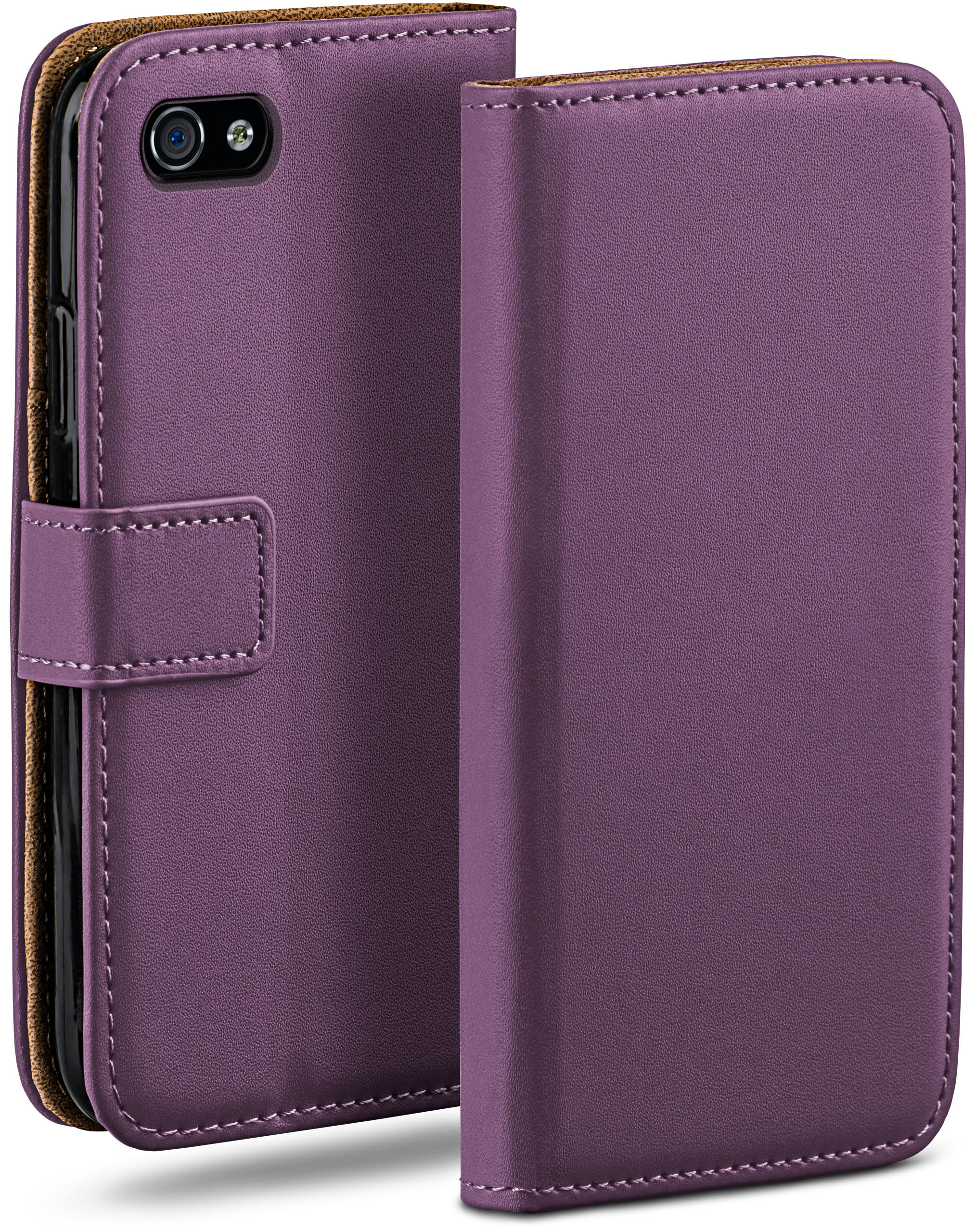 MOEX Book Apple, 4, 4s Case, Bookcover, iPhone / iPhone Indigo-Violet