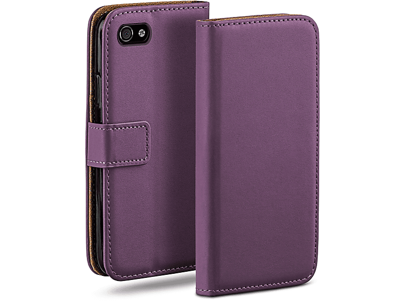 Indigo-Violet Apple, Bookcover, 4s 4, iPhone Book Case, MOEX / iPhone