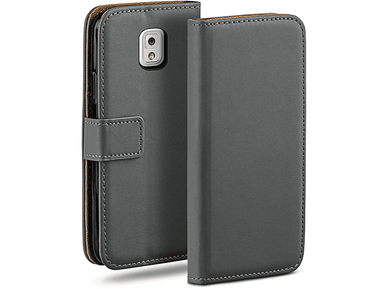 MOEX Book Case, Bookcover, Samsung, 3, Anthracite-Gray Galaxy Note