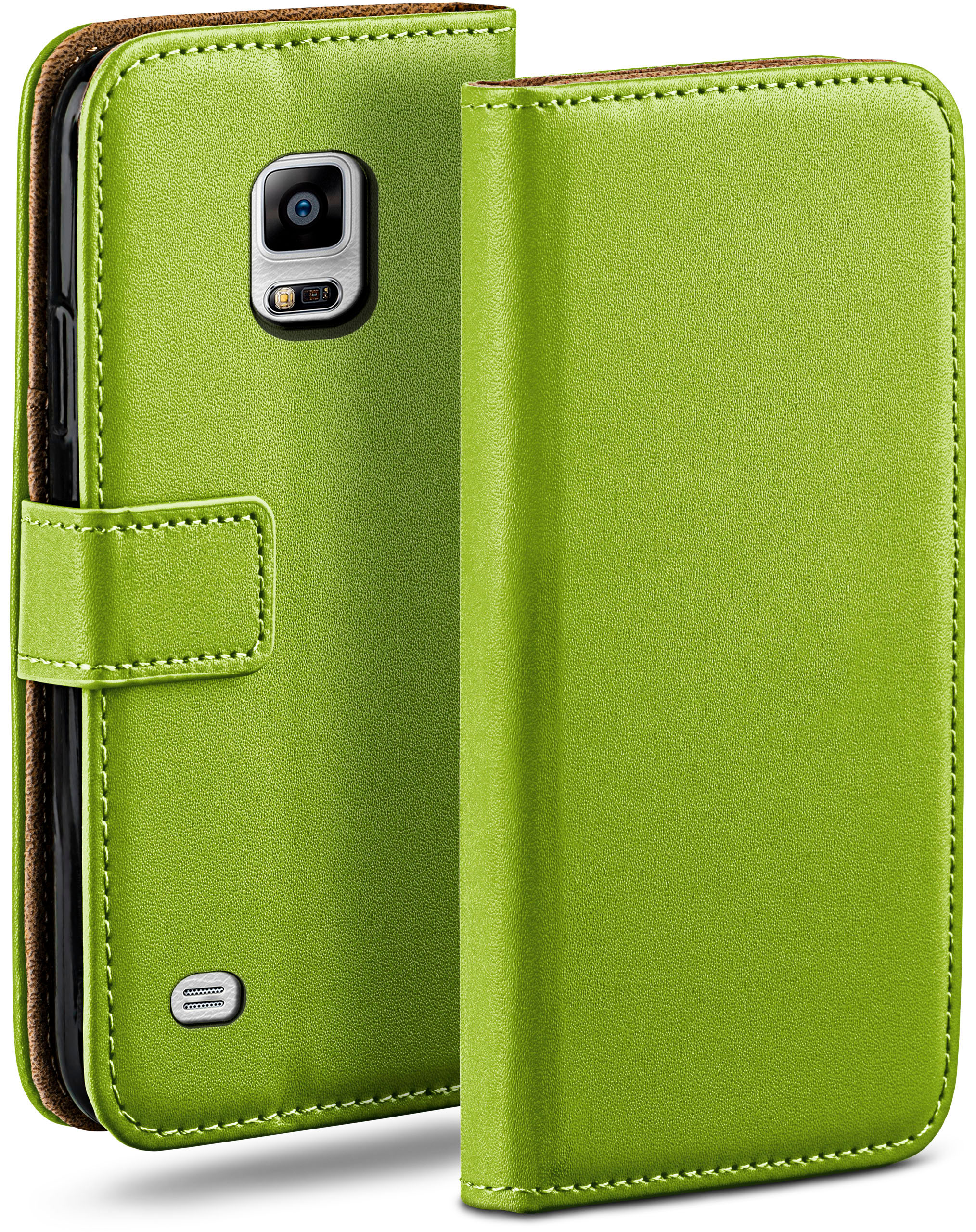 MOEX Book Case, Bookcover, Samsung, Note 4, Galaxy Lime-Green