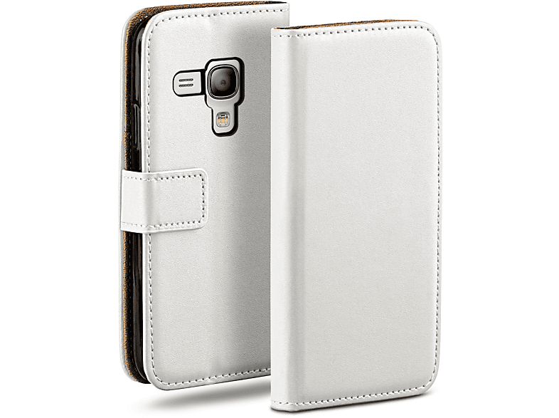 MOEX Book Case, Bookcover, Samsung, Galaxy S3 Mini, Pearl-White