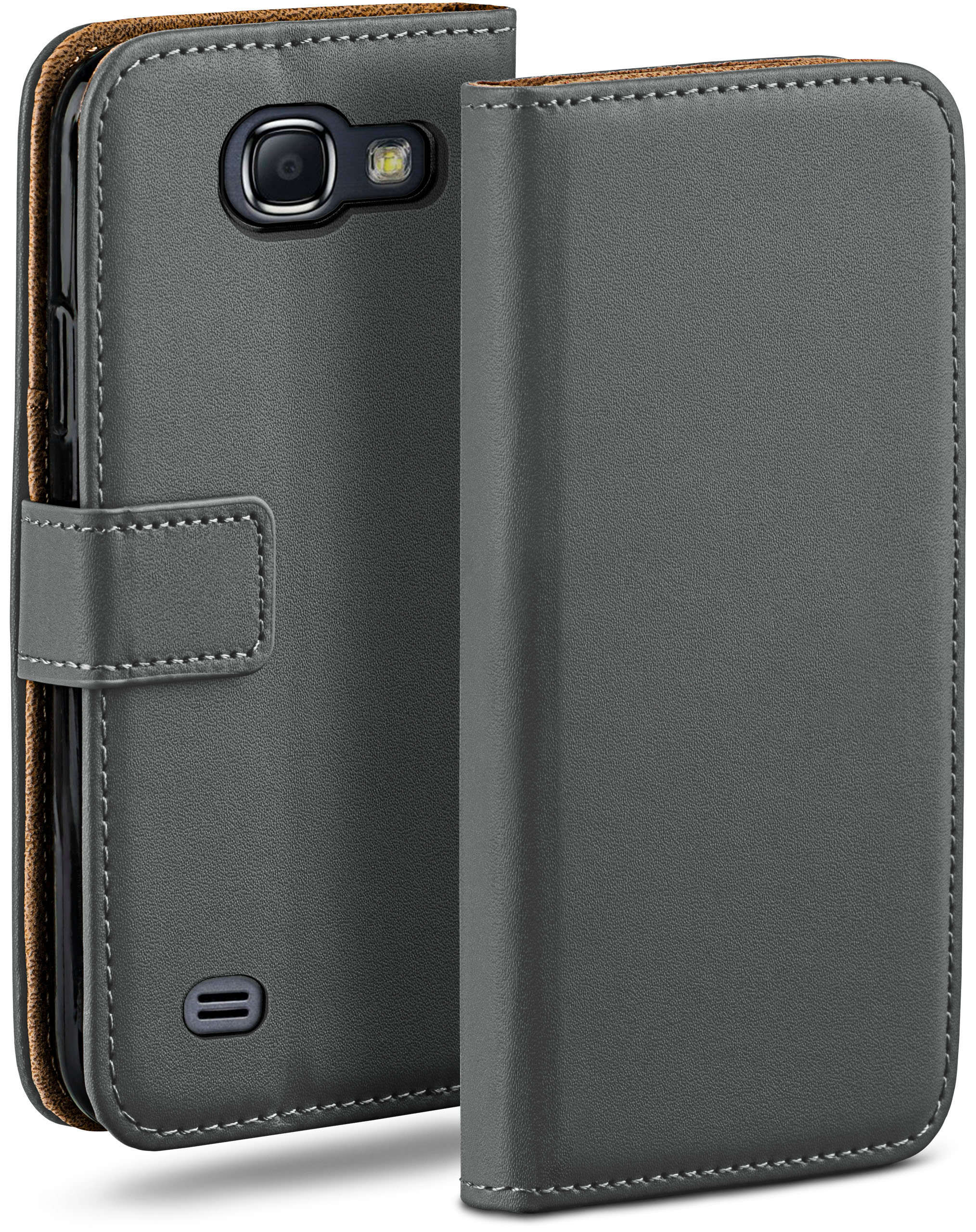 Galaxy Case, MOEX Book Note Samsung, Bookcover, 2, Anthracite-Gray