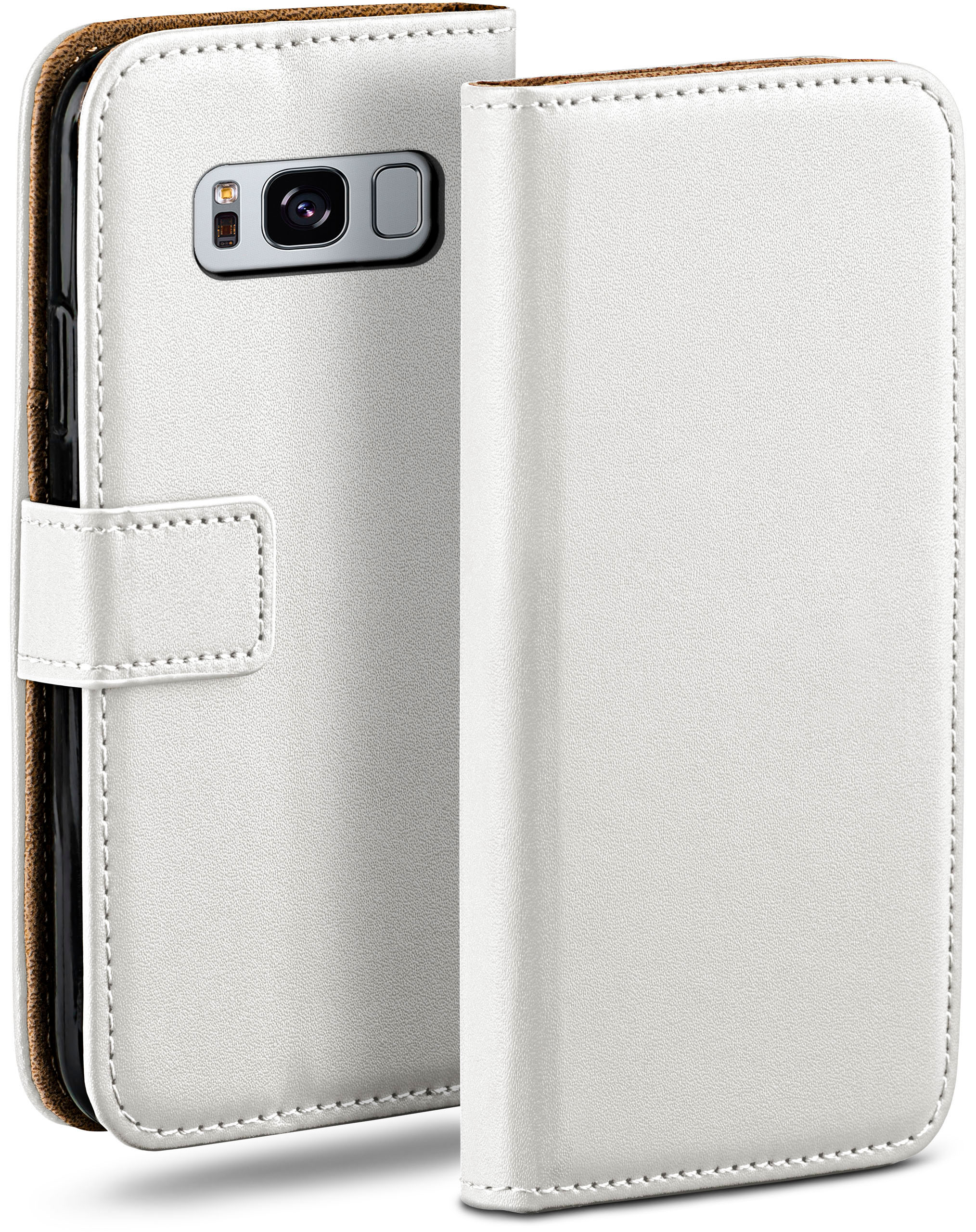 MOEX Book Case, Bookcover, Samsung, Galaxy S8 Plus, Pearl-White