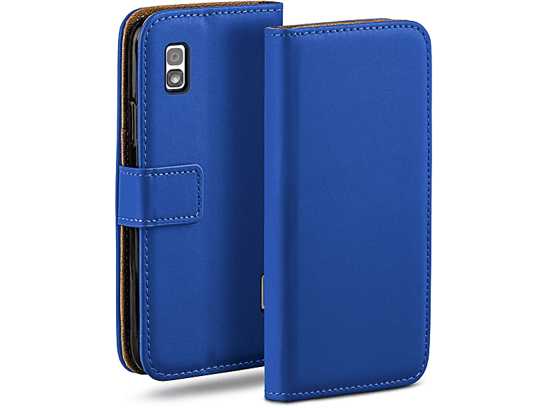 MOEX Book Case, Bookcover, LG, Google Nexus 4, Royal-Blue