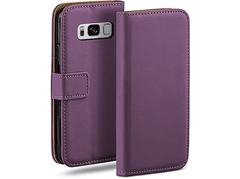 MOEX Book Case, Indigo-Violet Galaxy S8 Samsung, Bookcover, Plus