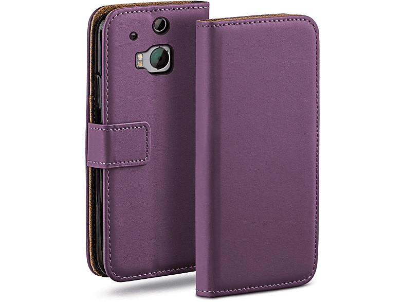 MOEX Book HTC, One M8s, Case, Bookcover, / M8 Indigo-Violet