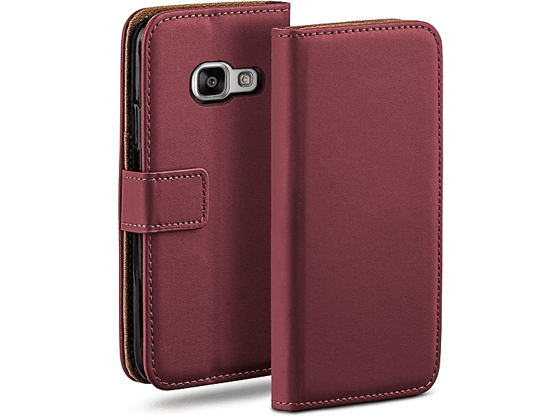 A5 MOEX Samsung, Case, Book (2016), Galaxy Bookcover, Maroon-Red