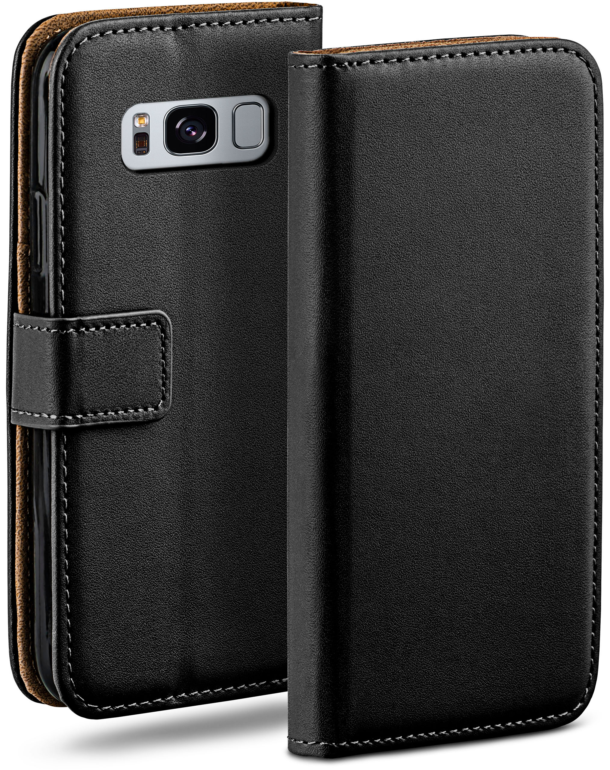 Galaxy Deep-Black S8 Book MOEX Samsung, Plus, Bookcover, Case,
