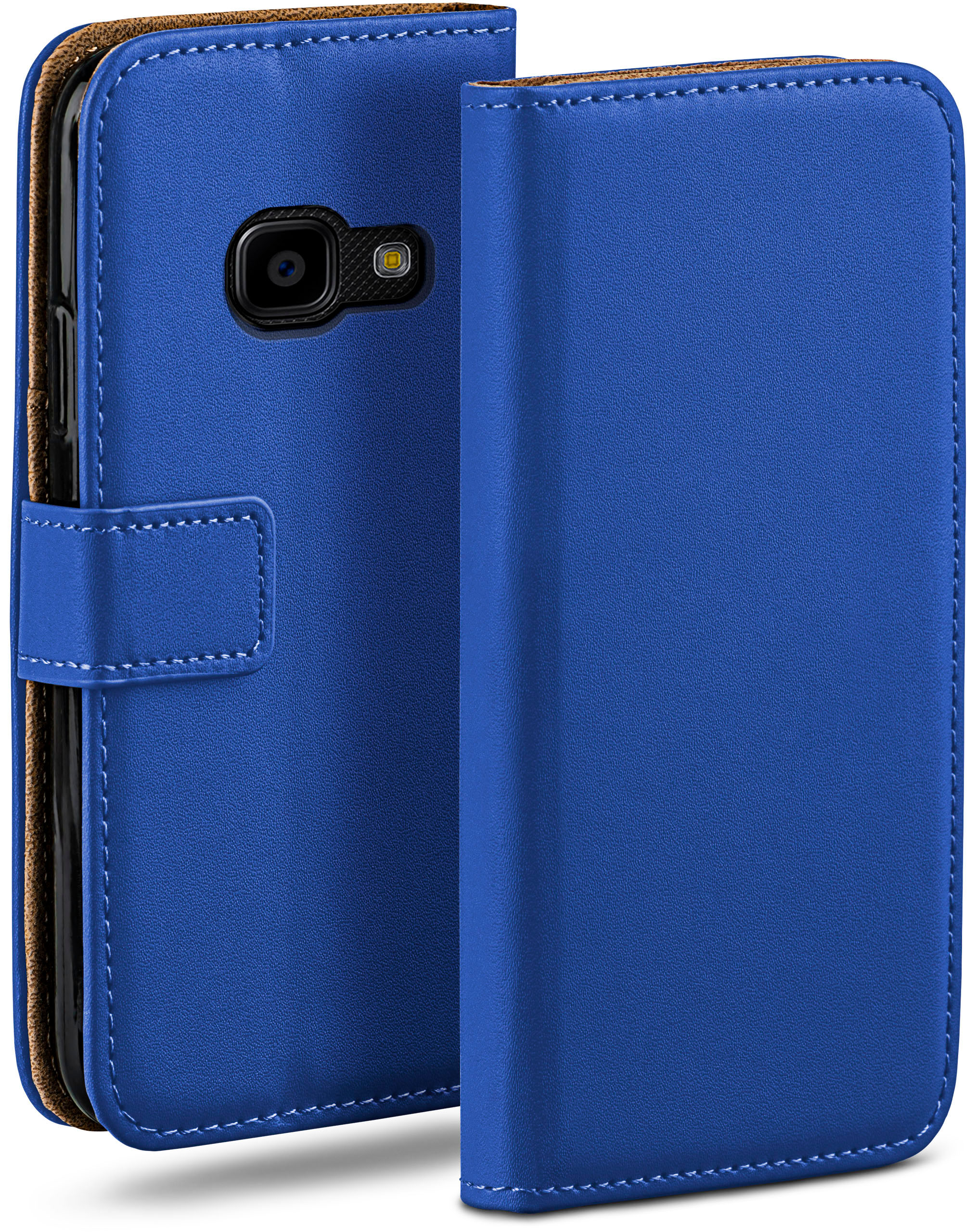 MOEX Book Case, Bookcover, Xcover Royal-Blue 4, Galaxy Samsung