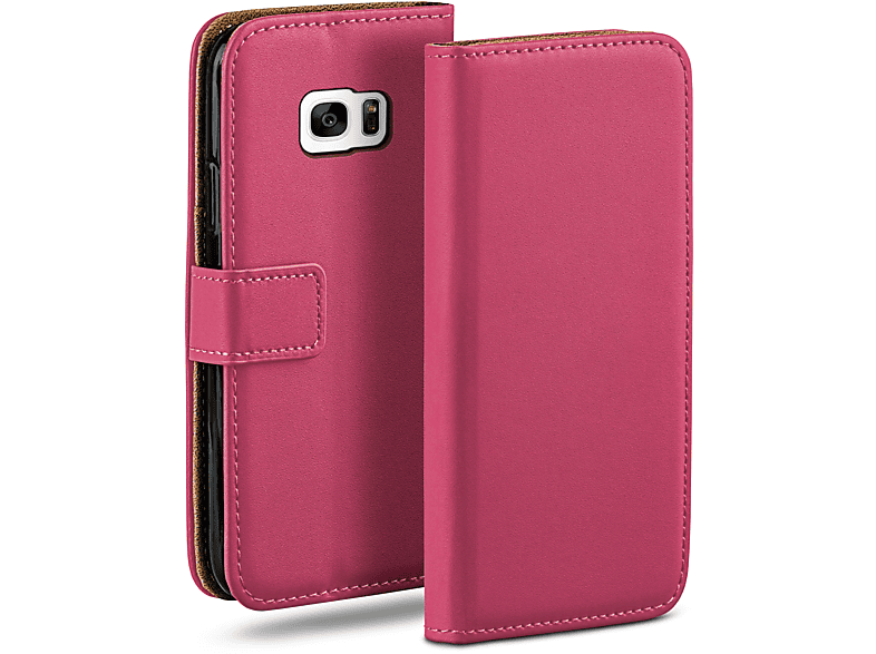 MOEX Book Case, Bookcover, Samsung, Berry-Fuchsia S7 Galaxy Edge