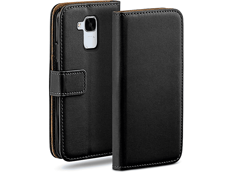 MOEX Book Case, Bookcover, Deep-Black Honor Huawei, 5C