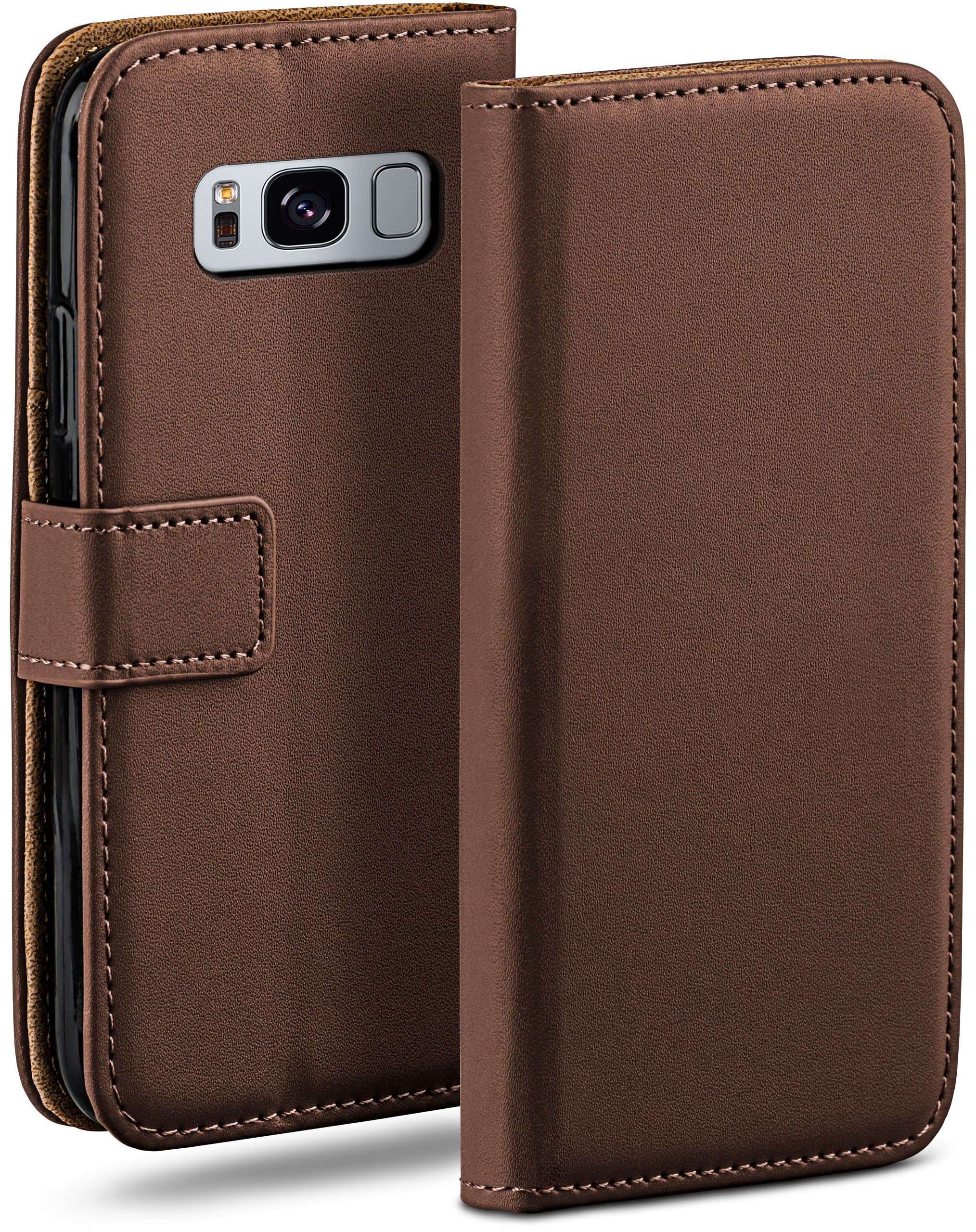 Case, S8 Bookcover, Book Oxide-Brown Samsung, Plus, MOEX Galaxy