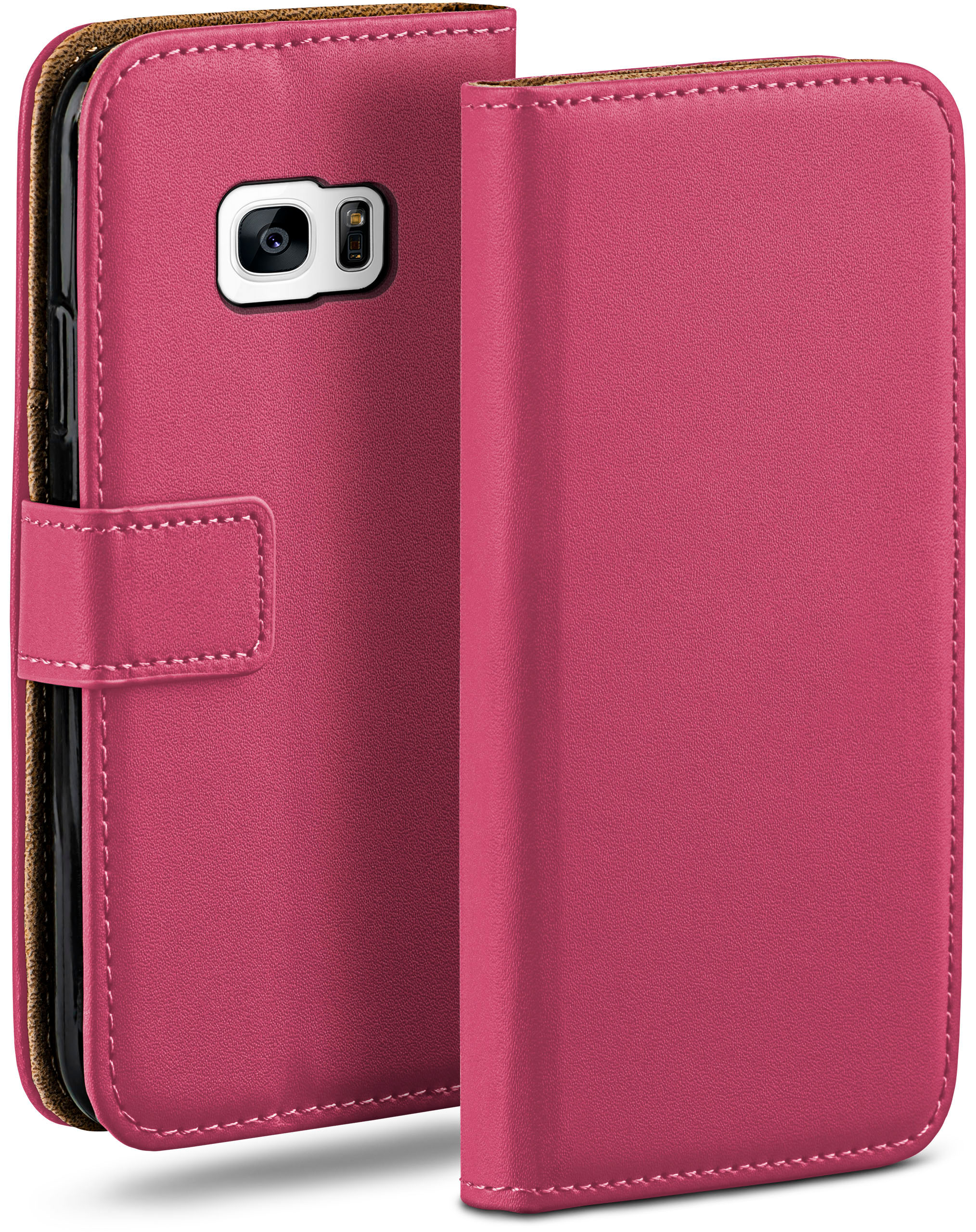 MOEX Book Case, Bookcover, Samsung, Berry-Fuchsia Galaxy S7