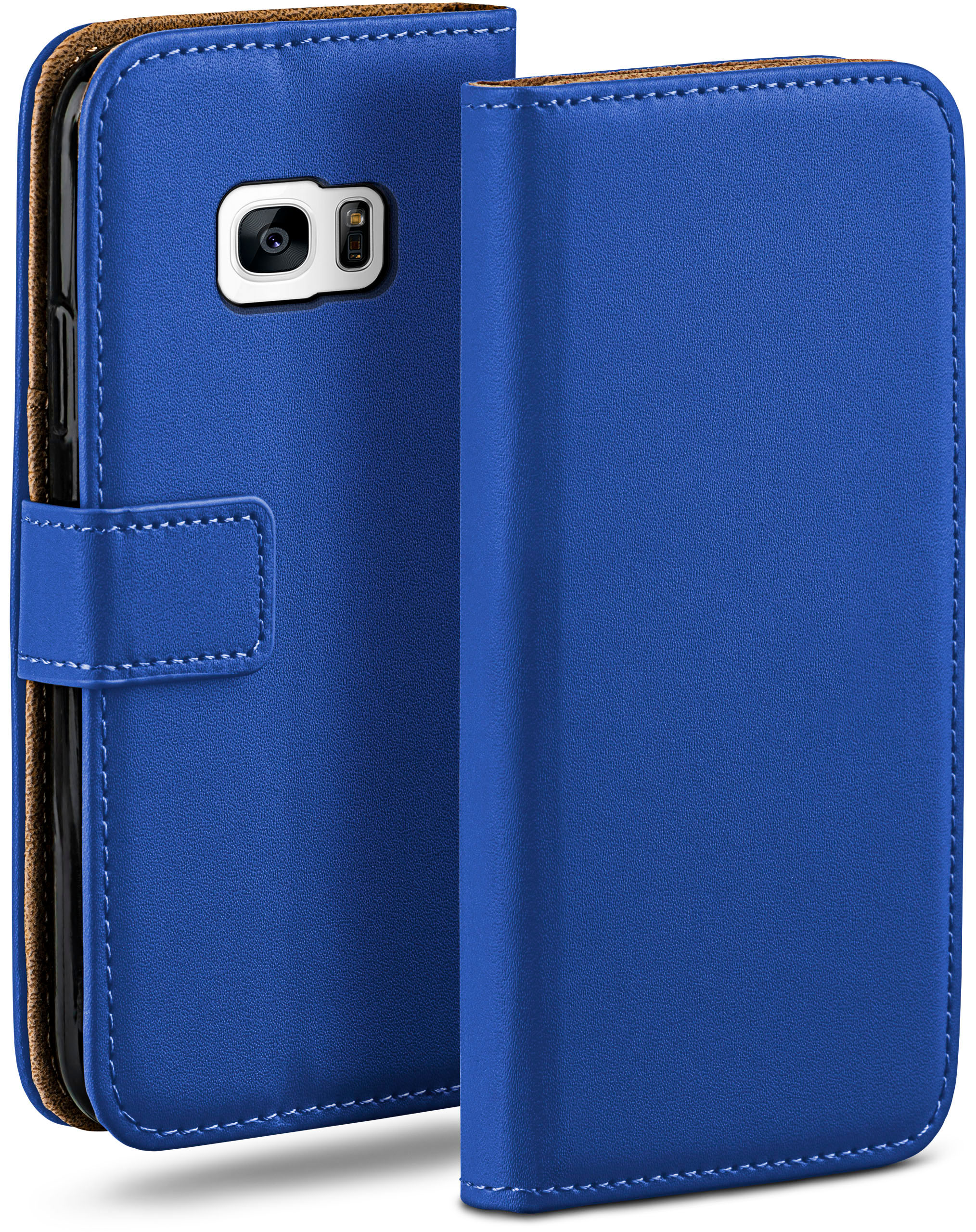 Case, MOEX Book S7, Bookcover, Royal-Blue Samsung, Galaxy