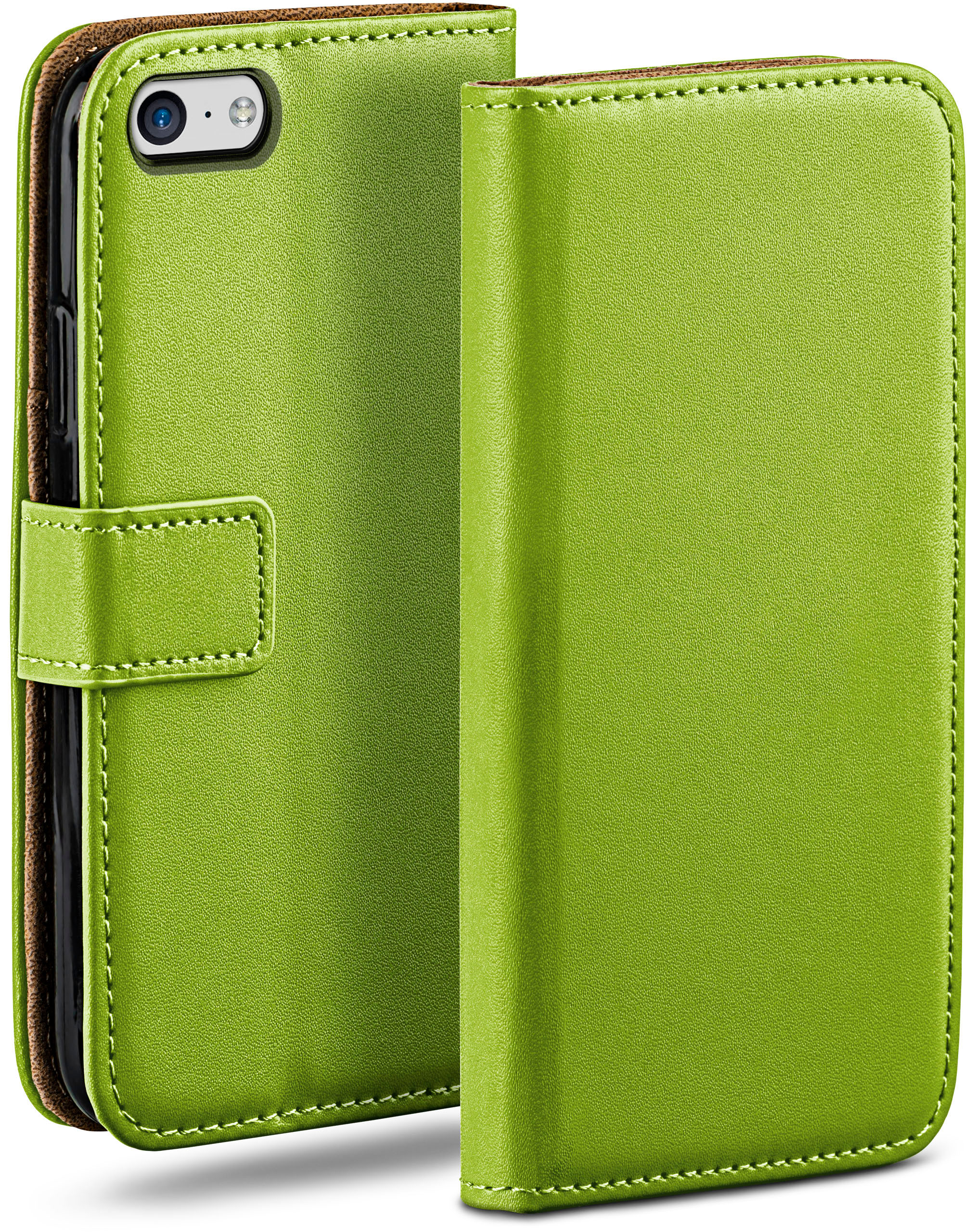 Lime-Green Case, Book Apple, MOEX 5c, iPhone Bookcover,