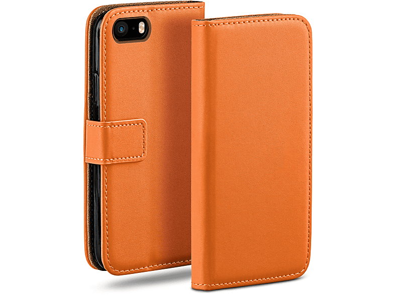 MOEX Book Case, Bookcover, / iPhone (2016), Canyon-Orange Apple, / 5s SE 5