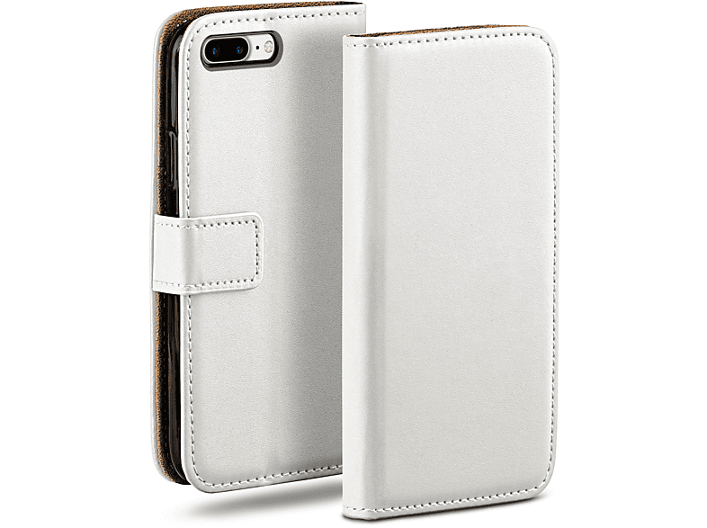 MOEX Book Case, Bookcover, Apple, iPhone 7 Plus / iPhone 8 Plus, Pearl-White