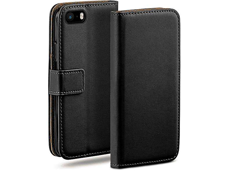 5 iPhone (2016), Bookcover, Case, Deep-Black 5s Book SE Apple, MOEX / /