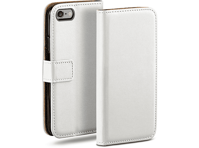 Pearl-White / Apple, 6s 6, iPhone iPhone MOEX Book Case, Bookcover,