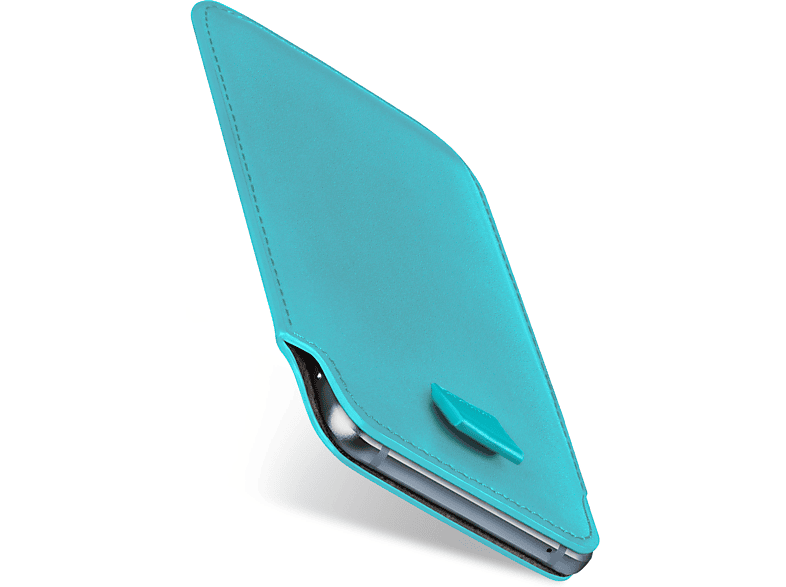 MOEX Slide Case, Full Cover, Emporia, Flip Basic, Aqua-Cyan