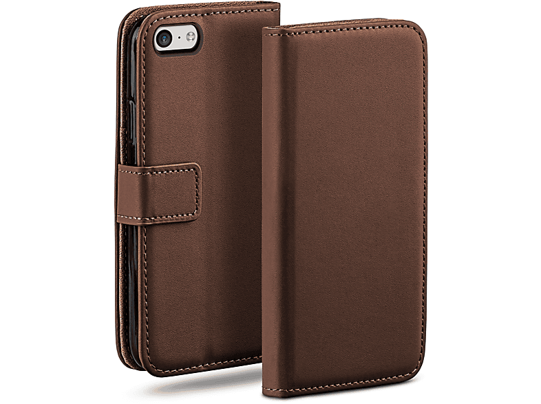 MOEX Book iPhone Apple, Oxide-Brown Bookcover, 5c, Case