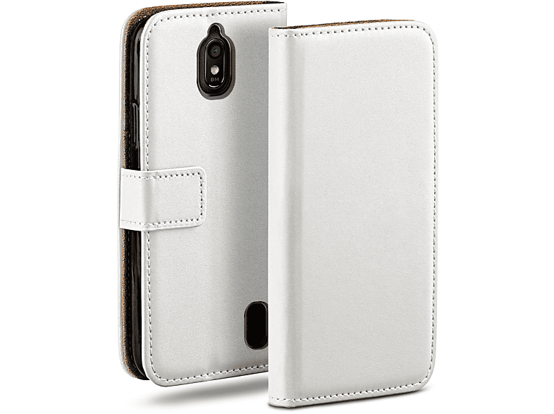 MOEX Book Case, Bookcover, Huawei, Y625, Pearl-White