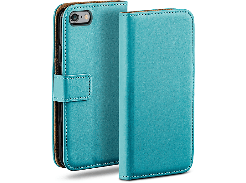 iPhone Aqua-Cyan Case, / Bookcover, Apple, Book MOEX 6s 6, iPhone