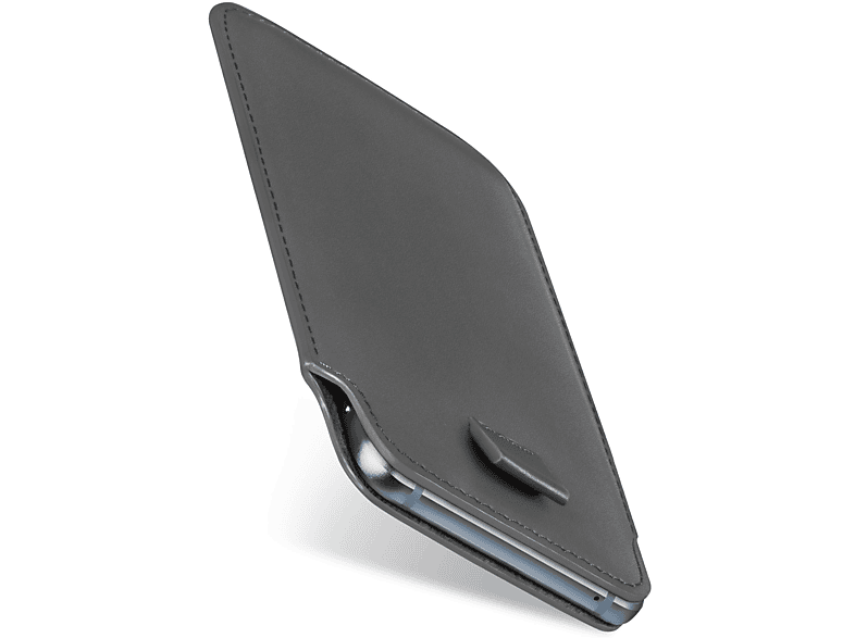 MOEX Slide Case, Full Cover, LG, Q7 Plus, Anthracite-Gray