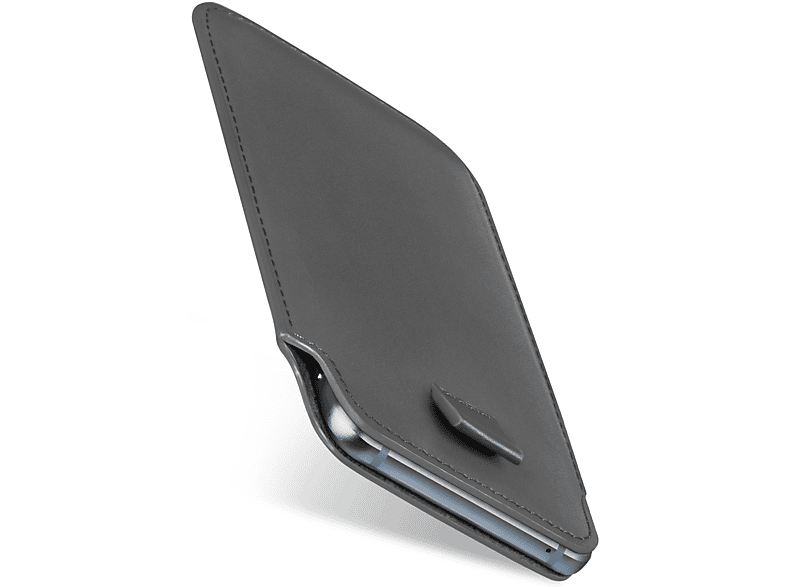 MOEX Slide Case, Full Cover, Lenovo, Moto Z3 / Z3 Play, Anthracite-Gray