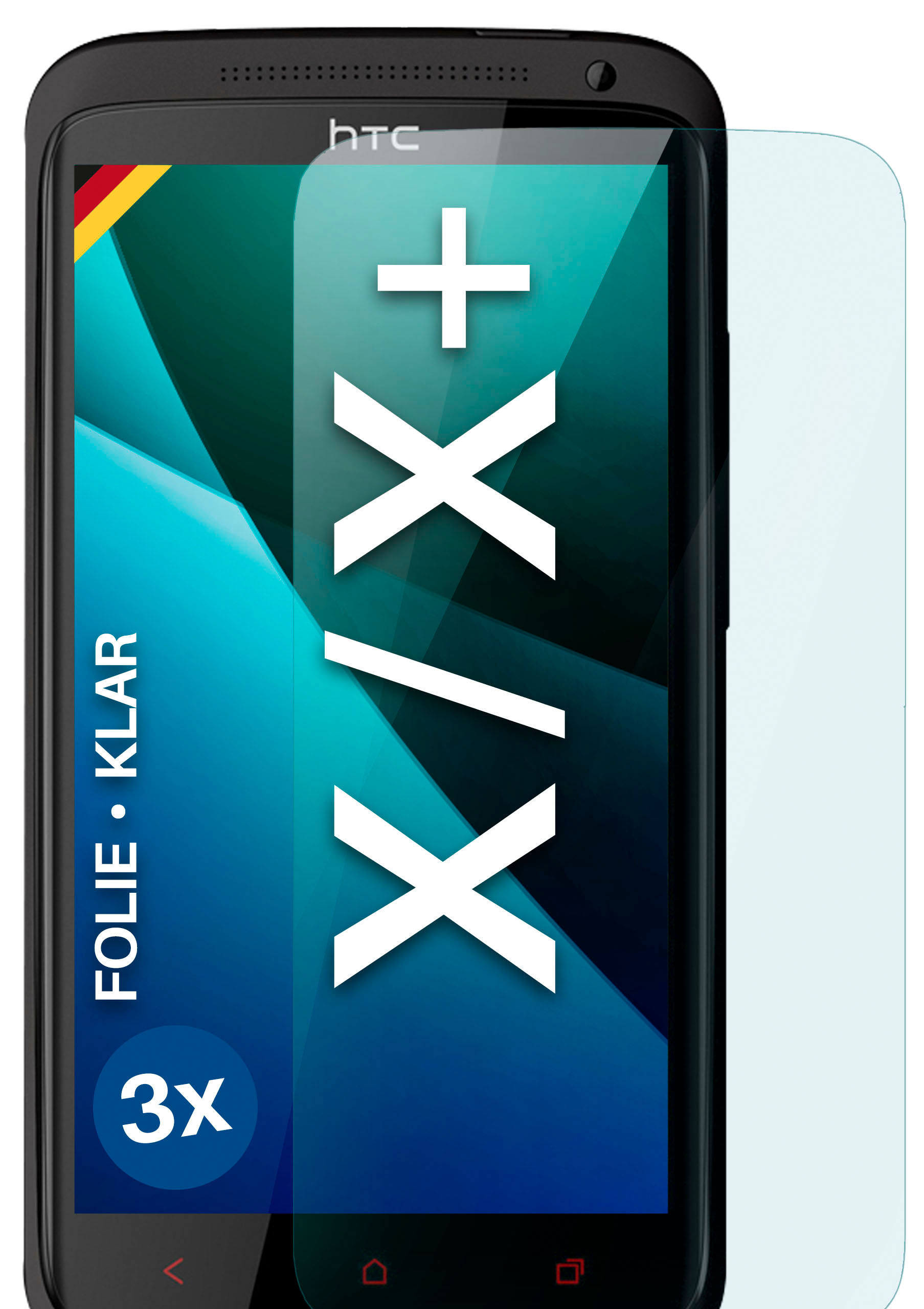 klar Schutzfolie, / Displayschutz(für X 3x X One One Plus) MOEX HTC