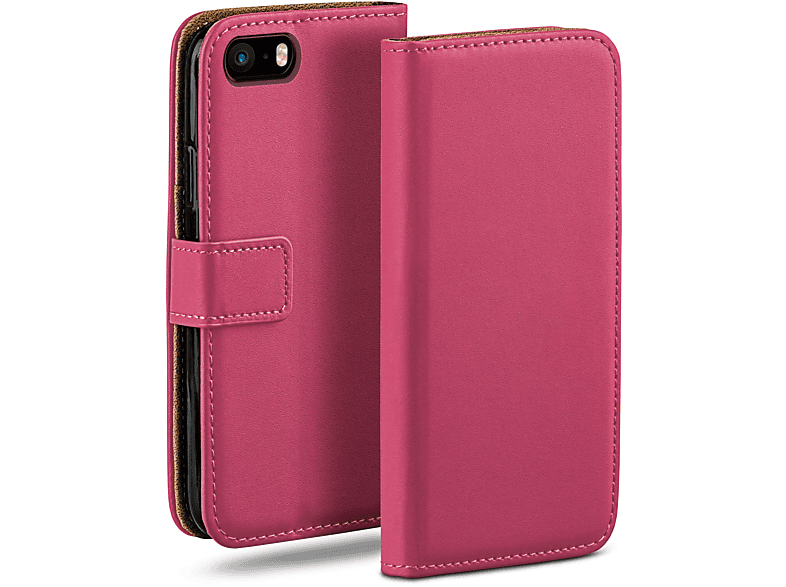 MOEX Book Case, Bookcover, Apple, Berry-Fuchsia (2016), / SE iPhone / 5 5s