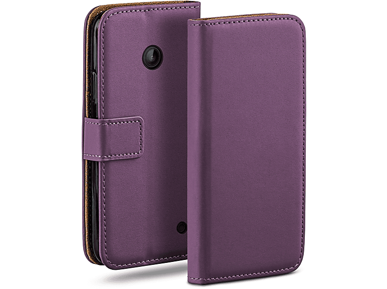 MOEX Book Case, Bookcover, Nokia, Lumia 630 / 635, Indigo-Violet