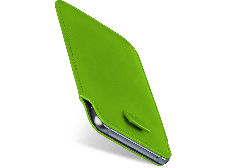 Lime-Green Case, CAT, Slide MOEX S60, Cover, Full