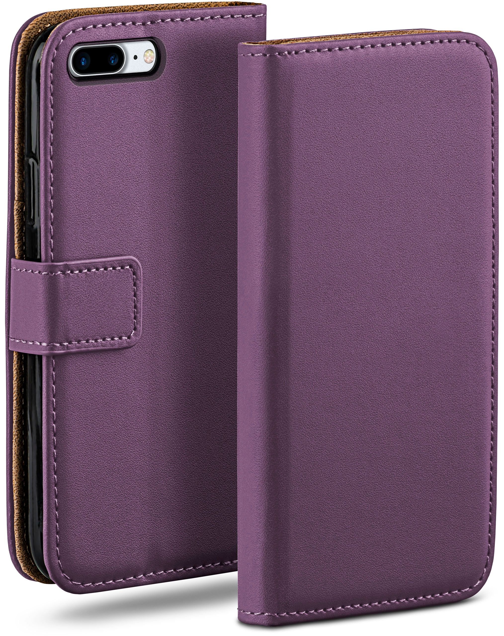 iPhone Book Case, MOEX Plus, Indigo-Violet iPhone 8 Bookcover, / Apple, Plus 7