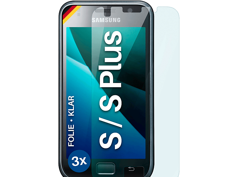 Plus) S Displayschutz(für / Schutzfolie, klar S 3x Samsung MOEX Galaxy