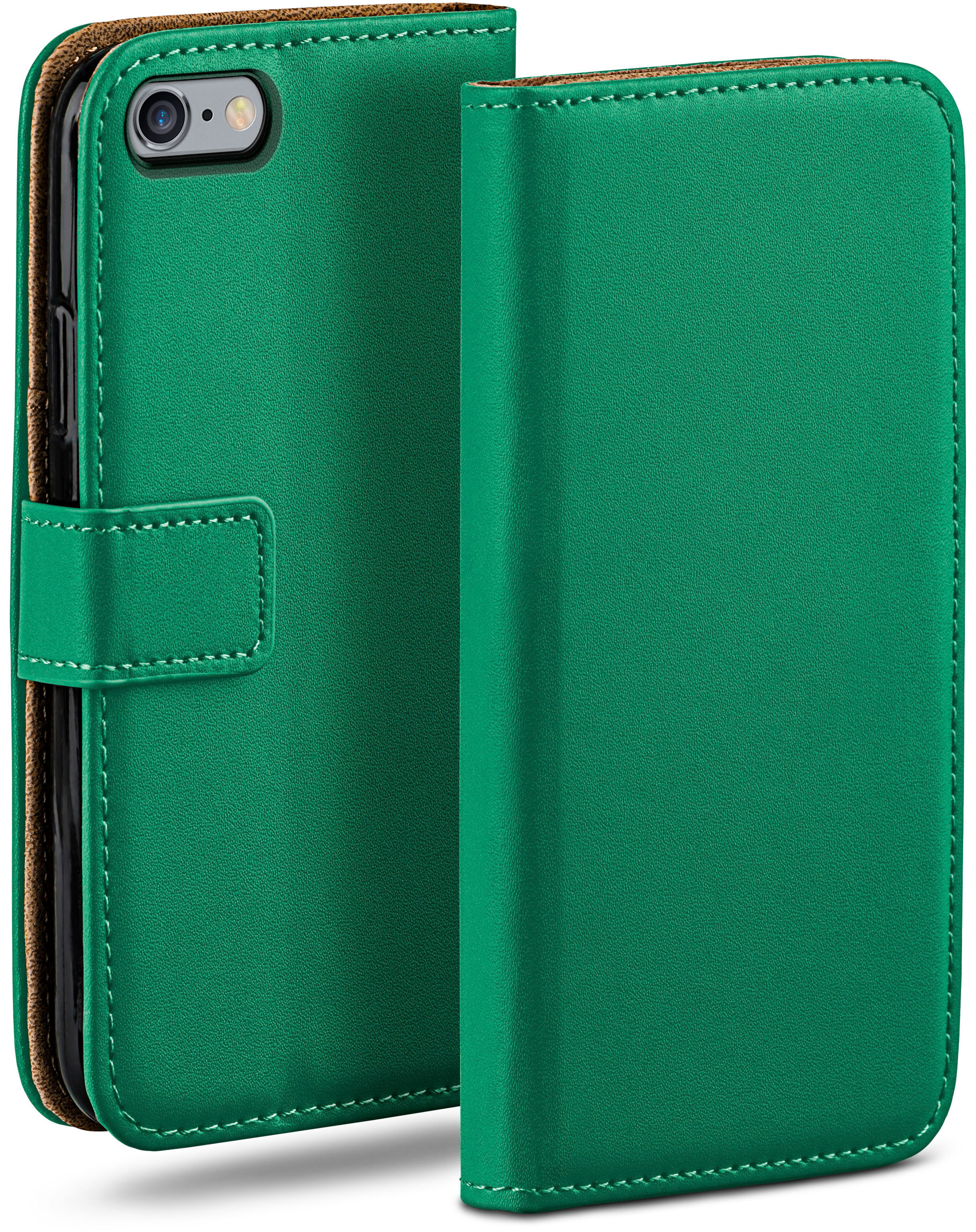 Book Bookcover, Apple, Case, 6s 6, MOEX / iPhone Emerald-Green iPhone