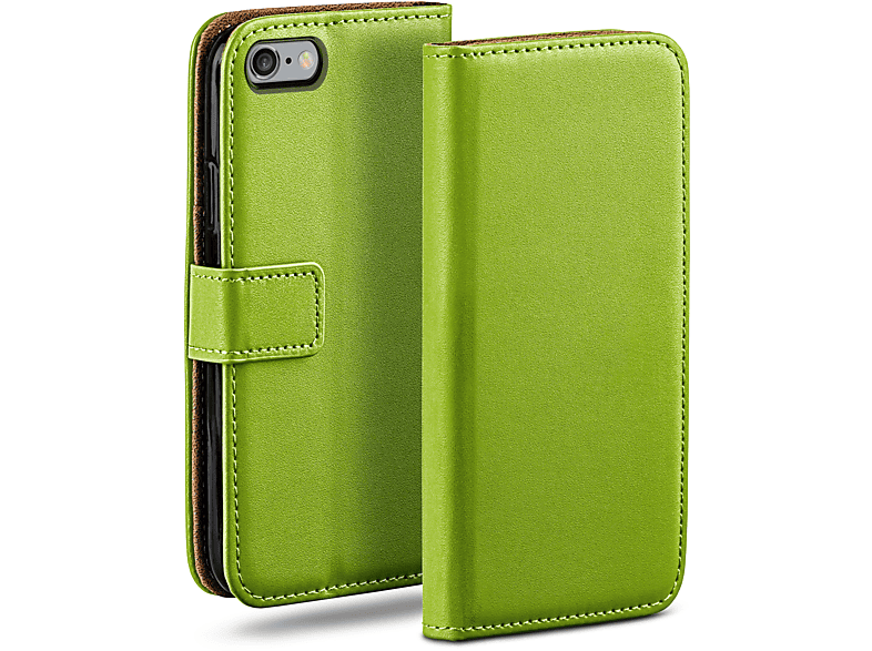 MOEX Book Case, Bookcover, Apple, Lime-Green / 6, iPhone 6s iPhone