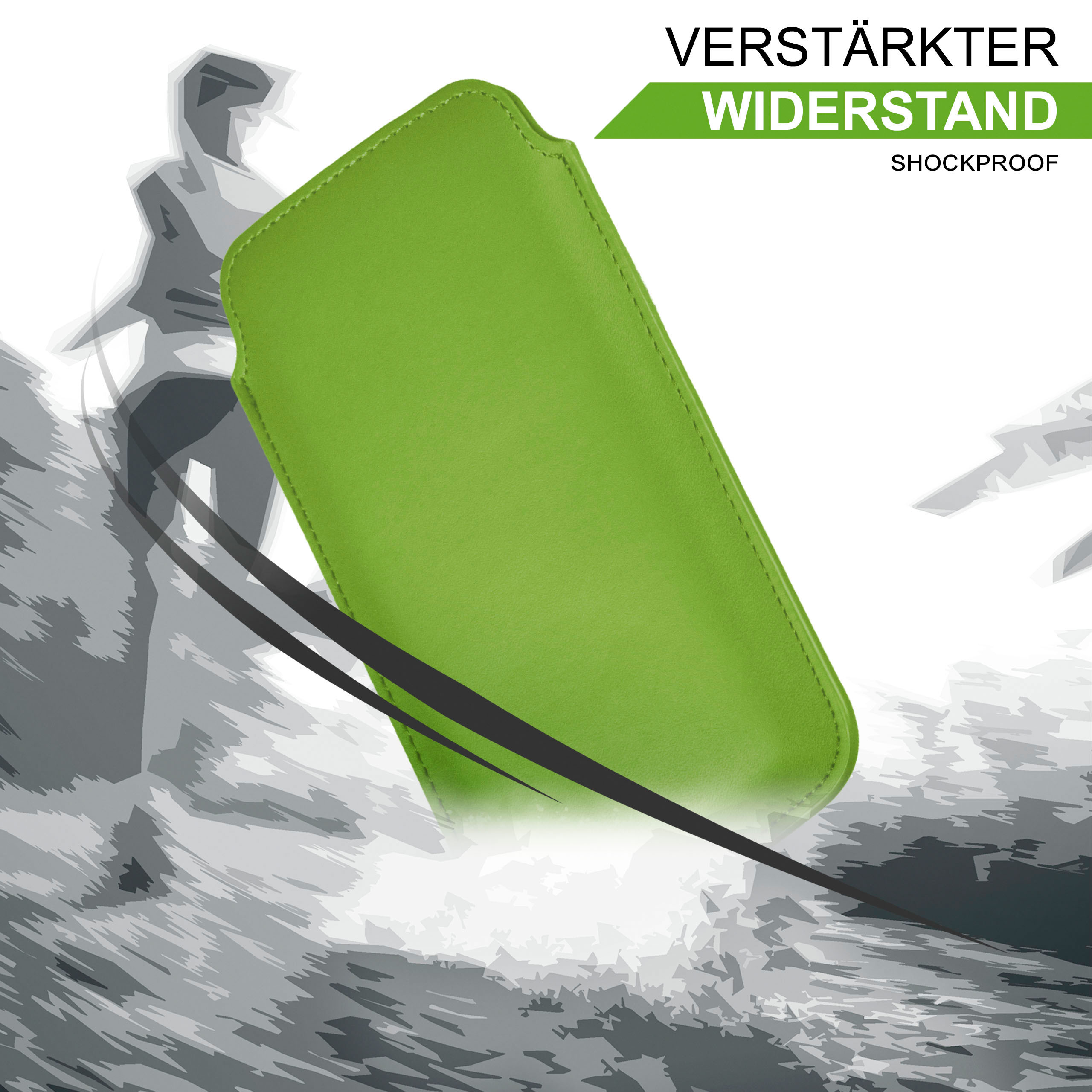 MOEX Slide X Aquaris Cover, Case, BQ, Pro, Lime-Green Full