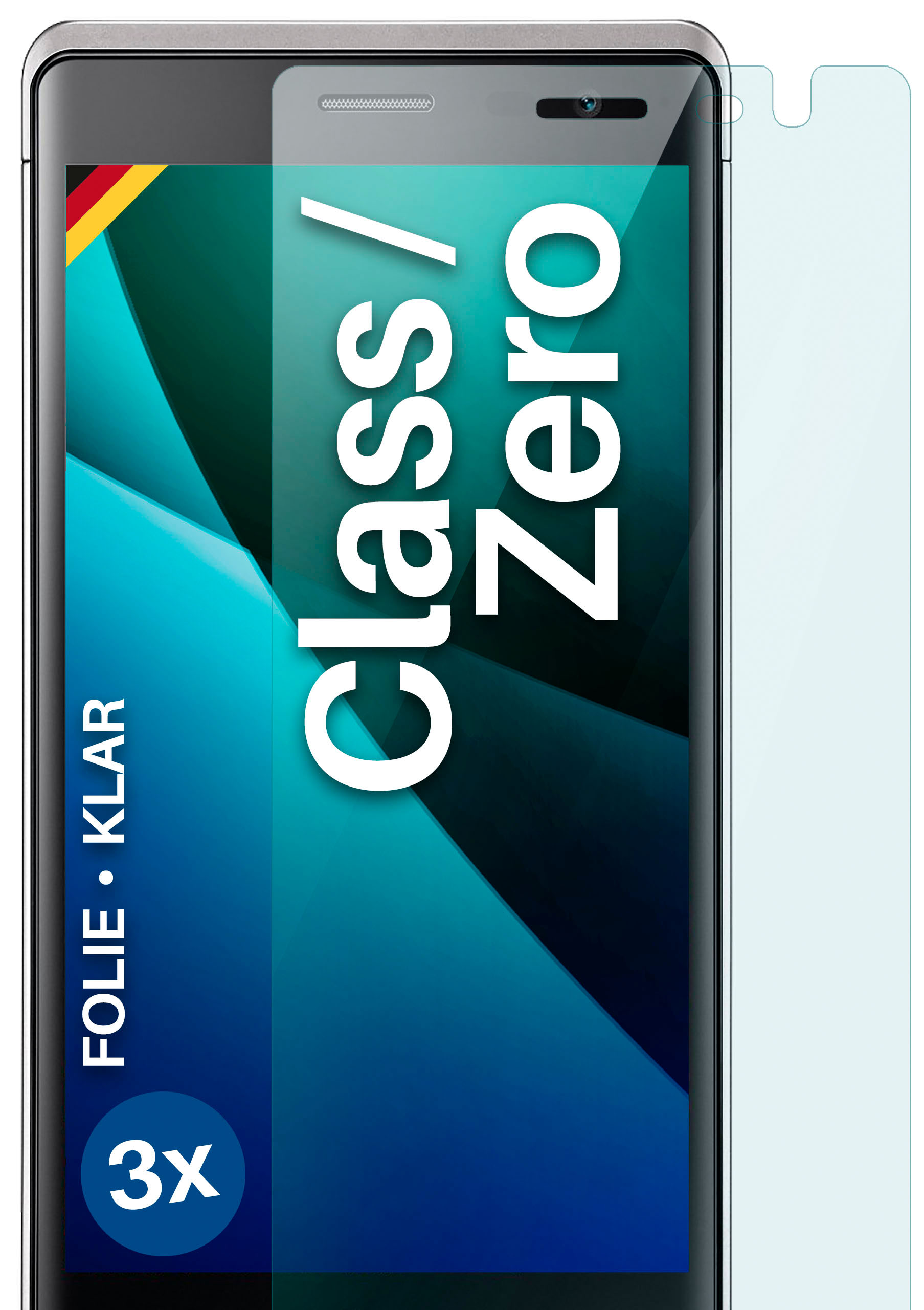 MOEX 3x Schutzfolie, klar Displayschutz(für LG Zero / Class)