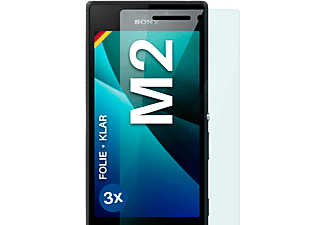 MOEX 3x Schutzfolie, klar Displayschutz(für Sony Xperia M2)